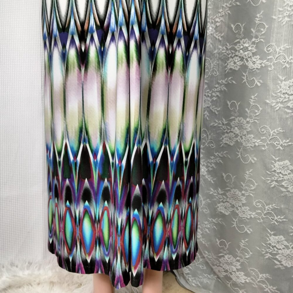 R&M Richards V-neck sleeveless maxi dress with beaded details size 14 - Picture 7 of 8